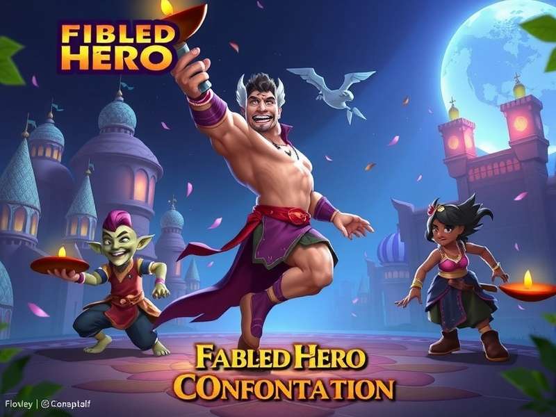 Festive Diwali event with fireworks and rangoli designs Diwali celebration event in Fabled Hero Confrontation