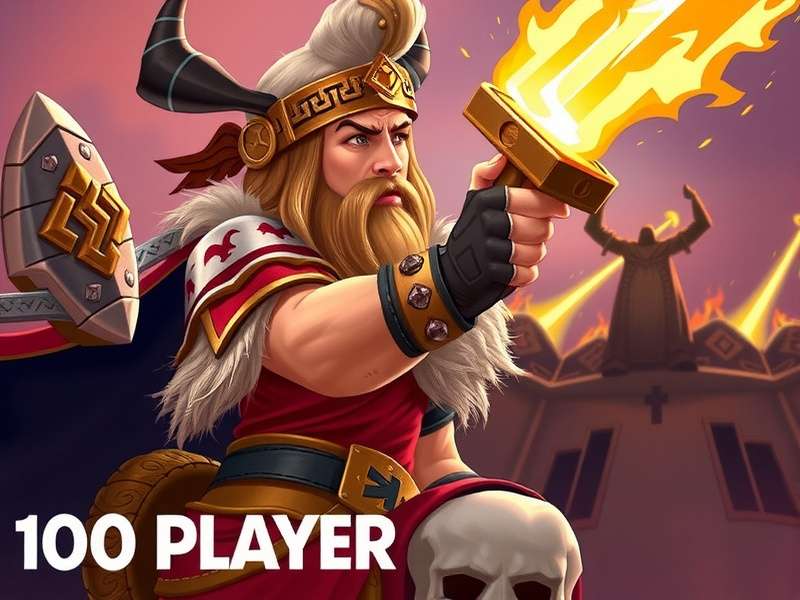 Massive multiplayer battle with avatars representing Indian deities 100-player clan war in Fabled Hero Confrontation